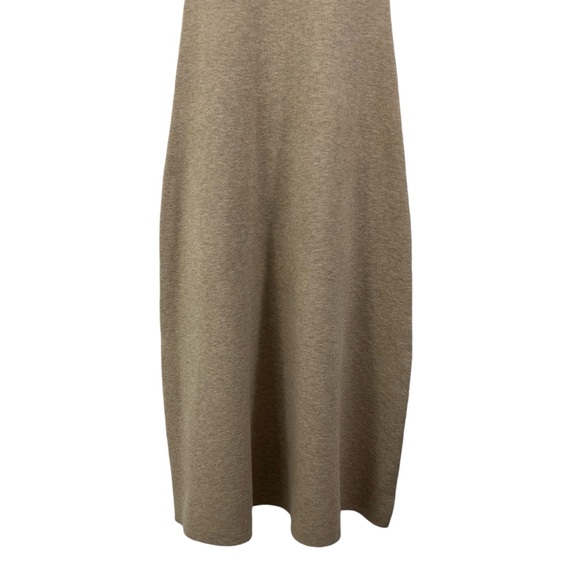 ZARA Sleeveless Sweater Dress Camel Tan Beige Brown Knit Size Small D22 - Picture 3 of 8